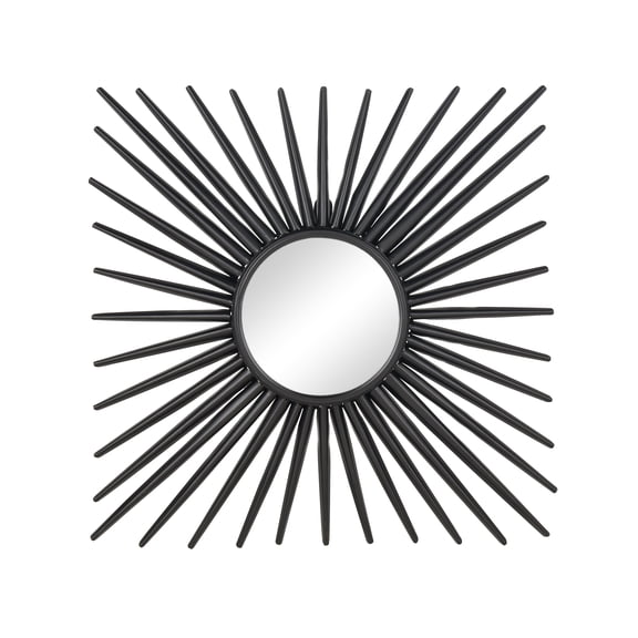 Elk Home Burst 16-inch Tall Decorative Mirror in Black