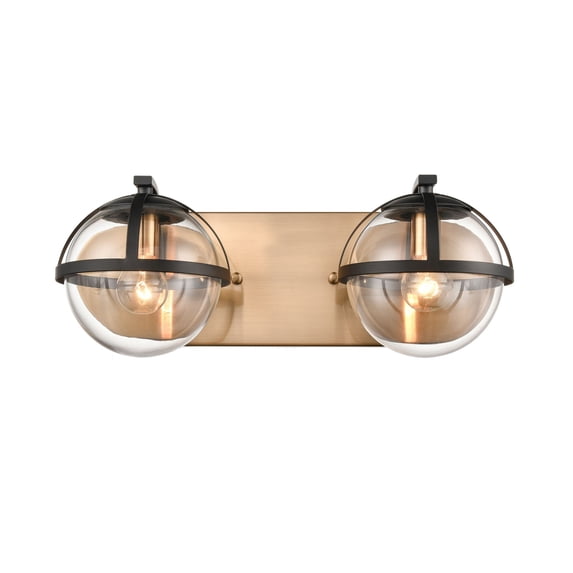 Elk Home 16-Inch Wide Davenay Vanity Light, Transitional, Satin Brass