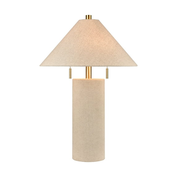 Elk Home 17.5-Inch Wide Blythe Table Lamp, Transitional, Oatmeal
