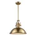 thumbnail image 1 of Elk Home 17-Inch Wide Chadwick Pendant, Transitional, Satin Brass, 1 of 2