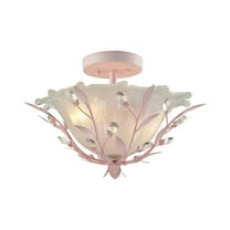 Elk Home 17-Inch Wide Circeo Semi Flush Mount, Traditional, Light Pink