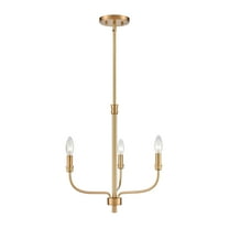 Elk Home 17-Inch Wide Newland Chandelier, Transitional, Satin Brass