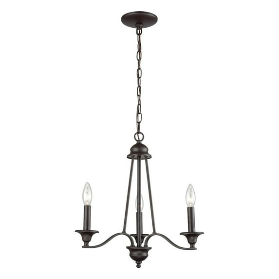 Elk Home 18-Inch Wide Farmington Chandelier, Oil Rubbed Bronze