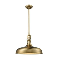 Elk Home 18-Inch Wide Rutherford Pendant, Transitional, Satin Brass