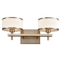 Elk Home 18-Inch Wide Utica Vanity Light, Transitional, Satin Brass