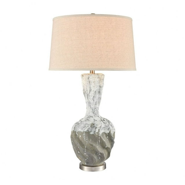 Elk Home 19-Inch Wide Bartlet Fields Table Lamp, Transitional, White