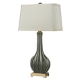 thumbnail image 1 of Elk Home 19-Inch Wide Fluted Ceramic Table Lamp, Traditional, White, 1 of 2