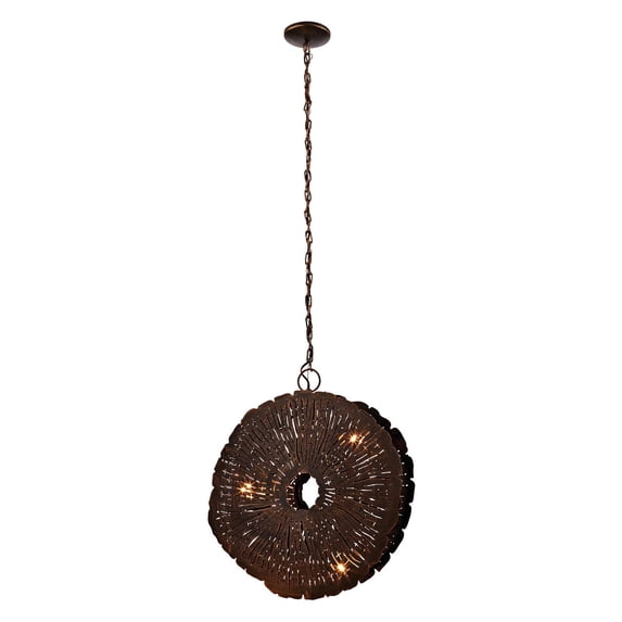 Elk Home 19-Inch Wide Organic Metal Chandelier, Transitional, Gold