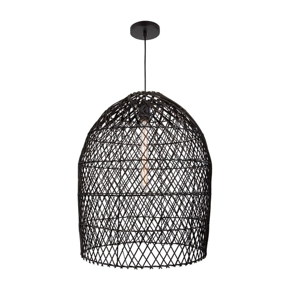 Elk Home 19-Inch Wide Tabuk Pendant, Transitional, Black