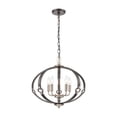 thumbnail image 1 of Elk Home 20-Inch Wide Armstrong Grove Chandelier Transitional-Espresso, 1 of 4