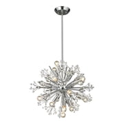 Elk Home Starburst 15-Light Polished Chrome Modern Chandelier