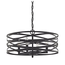 Elk Home 20-Inch Wide Vorticy Chandelier, Modern, Oil Rubbed Bronze