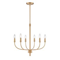 Elk Home 21-Inch Wide Newland Chandelier, Transitional, Satin Brass