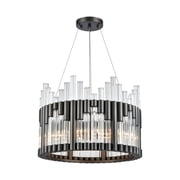 Elk Home 21-Inch Wide Throttle Chandelier, Modern, Dark Graphite