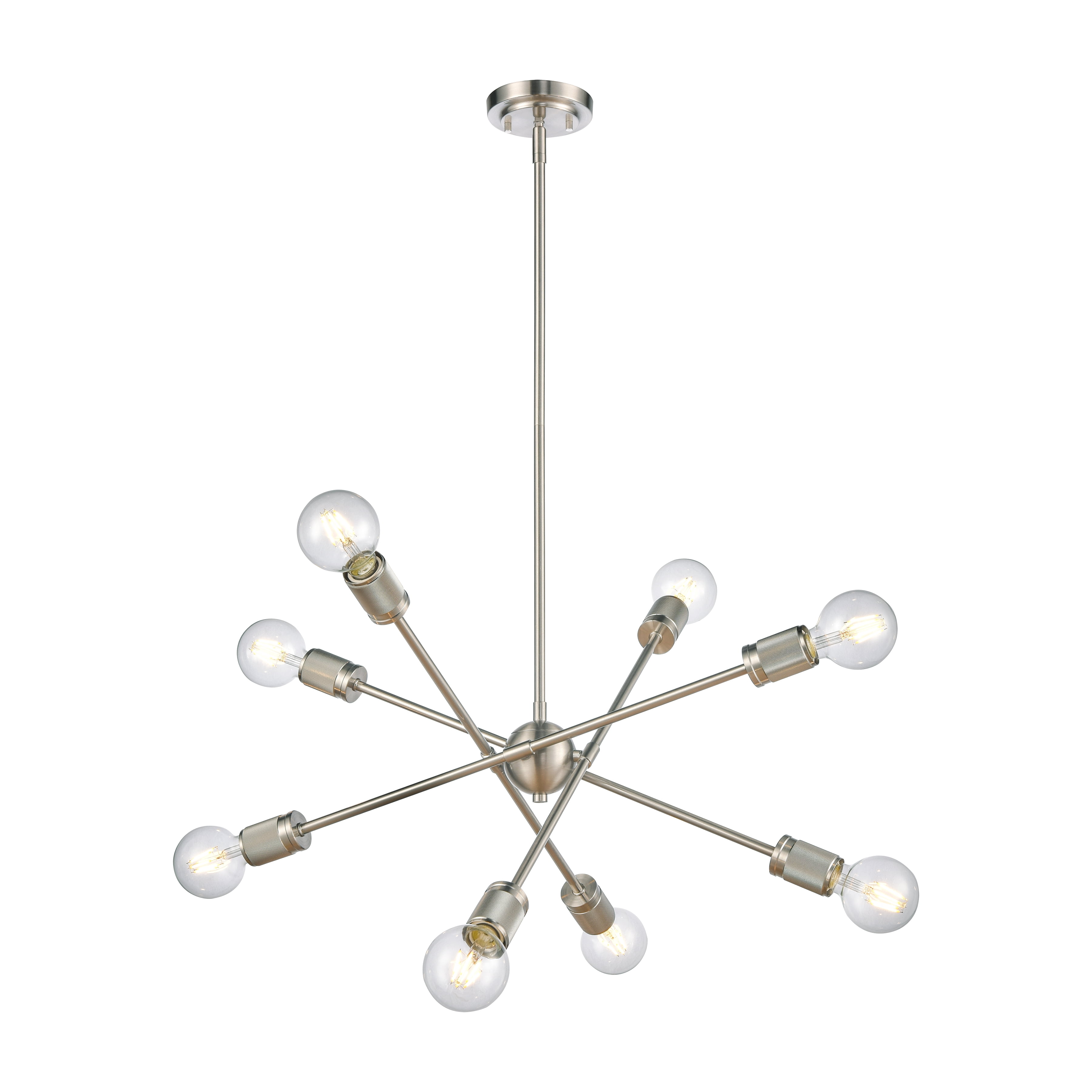 Elk Home 22-Inch Wide Module Chandelier, Contemporary, Satin Nickel