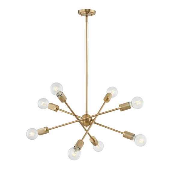 Elk Home 22-Inch Wide Module Chandelier, Modern, Burnished Brass