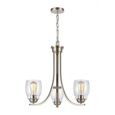 Elk Home 23-Inch Wide Calistoga Chandelier, Traditional-Brushed Nickel