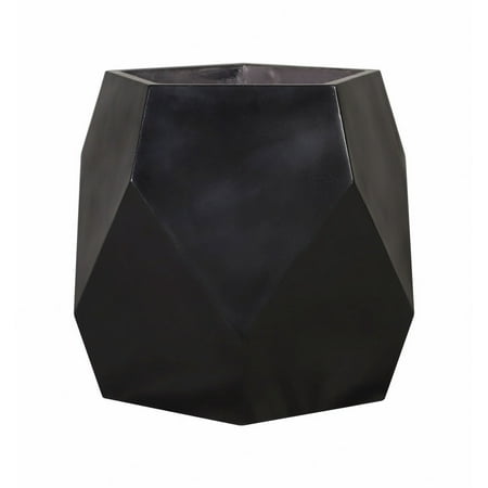 Elk Home 24.75-Inch Wide Polygon Planter, Modern/Contemporary, Black