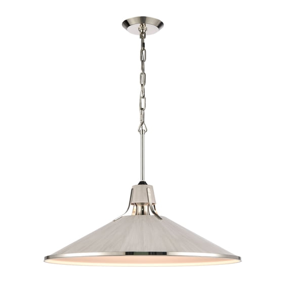 Elk Home 24-Inch Wide Danique Pendant, Contemporary, Sunbleached Oak