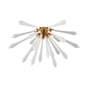 Elk Home 24-Inch Wide Spiritus Flush Mount, Contemporary, Aged Brass