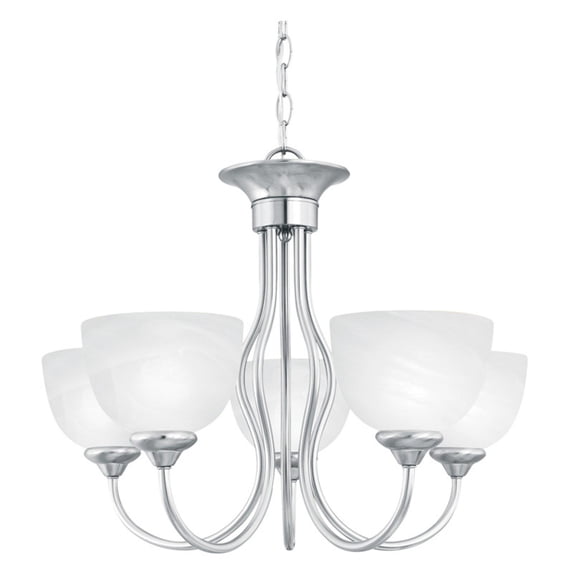 Elk Home 24-Inch Wide Tahoe Chandelier, Traditional, Brushed Nickel