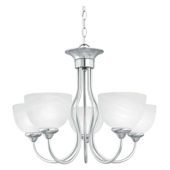 Elk Home 24-Inch Wide Tahoe Chandelier, Traditional, Brushed Nickel