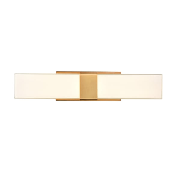 Elk Home 25-Inch Wide Reciprocate Vanity Light, Modern, Aged Brass
