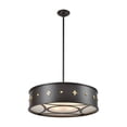 thumbnail image 1 of Elk Home 25-Inch Wide Roman Chandelier, Transitional, Oiled Bronze, 1 of 1