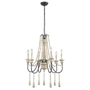 Elk Home 25-Inch Wide Sommieres Chandelier, Antique French Cream