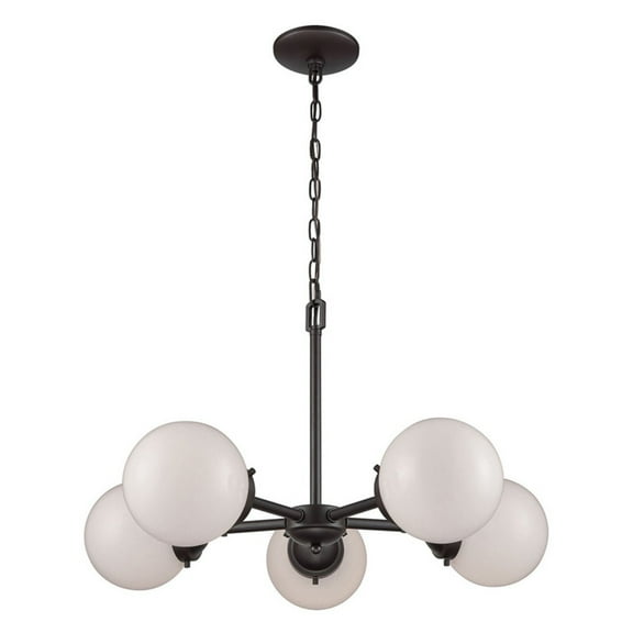 Elk Home 26-Inch Wide Beckett Chandelier, Modern, Oil Rubbed Bronze
