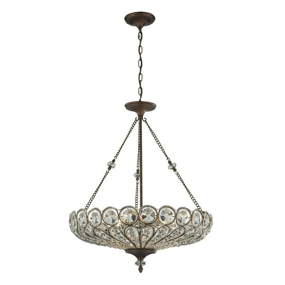 Elk Home 26-Inch Wide Christina Chandelier, Traditional, Mocha