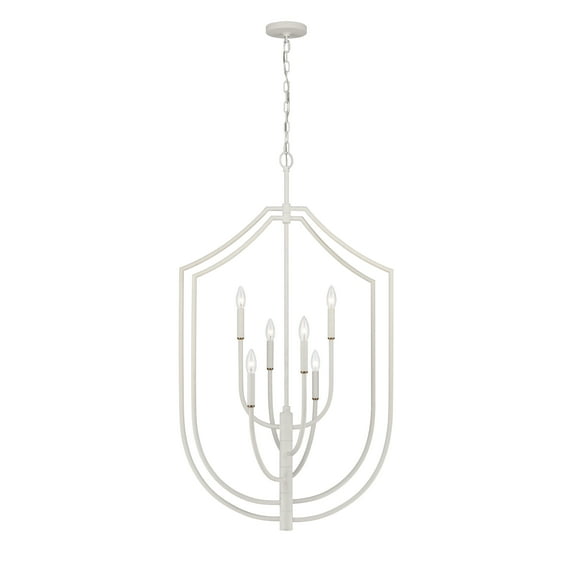 Elk Home 26-Inch Wide Continuance Pendant, Contemporary, White Coral