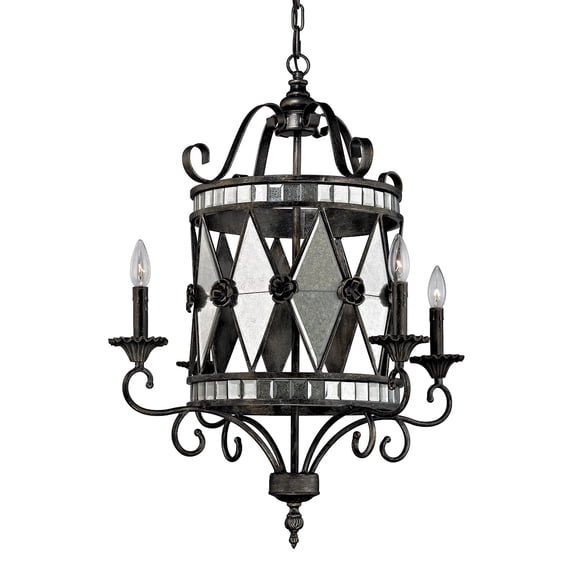 Elk Home 26-Inch Wide Mariana Chandelier, Modern/Contemporary, Silver