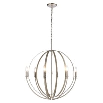 Elk Home 26-Inch Wide Rotunde Chandelier, Contemporary, Beechwood