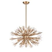 Starburst 26 Wide 19-Light Chandelier - Satin Brass