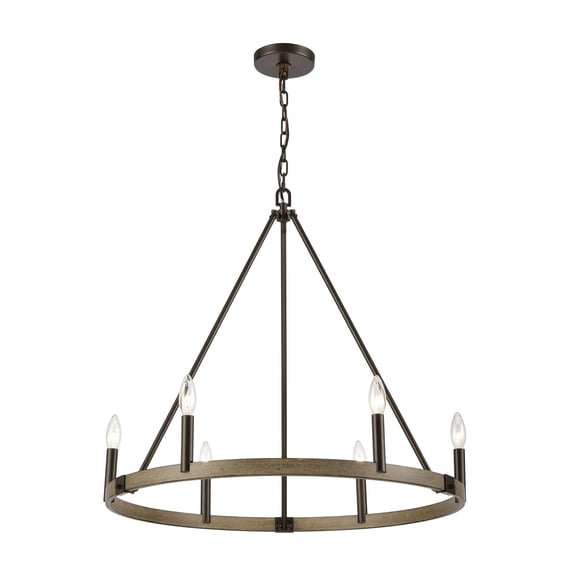 Elk Home 27-Inch Wide Transitions Chandelier, Oil Rubbed Bronze