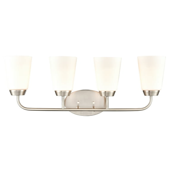 Elk Home 28-Inch Wide Winslow Vanity Light, Traditional-Brushed Nickel