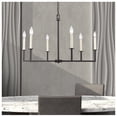 thumbnail image 1 of Elk Home 30-Inch Wide Dunne Chandelier, Transitional, Matte Black, 1 of 7