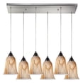 thumbnail image 1 of Elk Home 30-Inch Wide Granite Mini Pendant, Transitional, Satin Nickel, 1 of 3