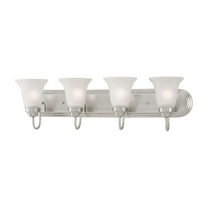 ELK Home 4-Light Satin Pewter Vanity Lights with Transitional Glass Shades