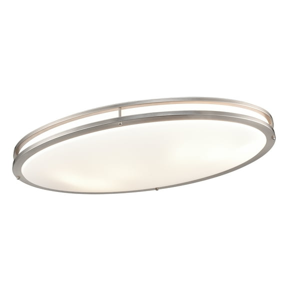 Elk Home 32.5-Inch Wide Clarion Flush Mount, Modern, Brushed Nickel