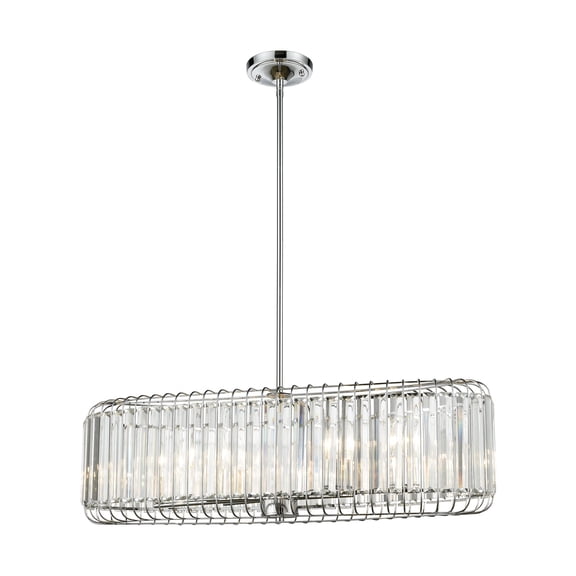 Elk Home 32-Inch Wide Beaumont Chandelier, Modern, Polished Chrome