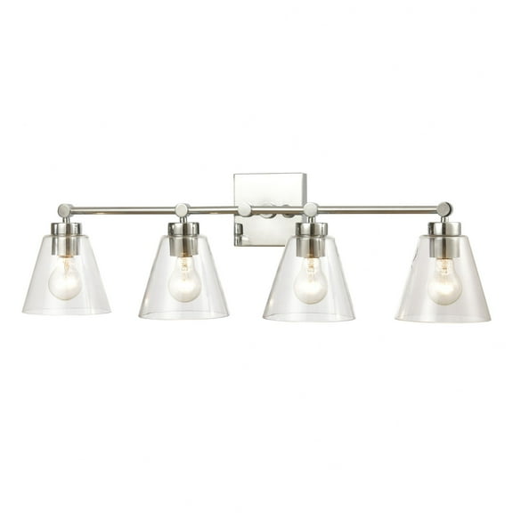 Elk Home 33-Inch Wide East Point Vanity Light, Polished Chrome
