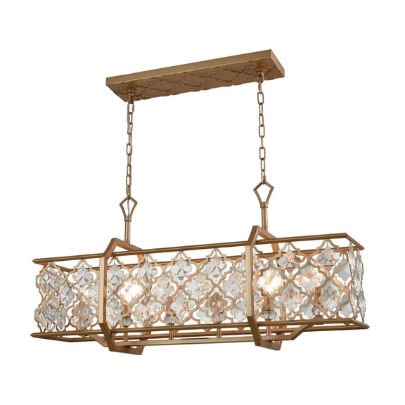 Elk Home Armand 6-Light Traditional Chandelier in Matte Gold Finish