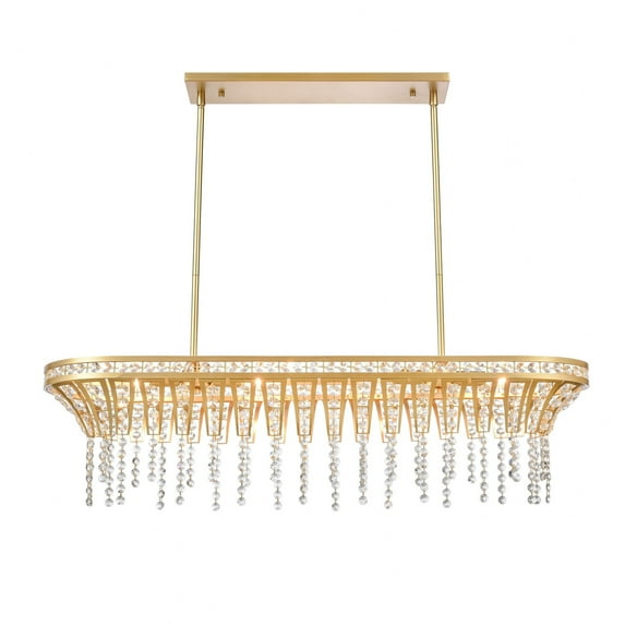Elk Home 36-Inch Wide Fantania Chandelier, Traditional, Champagne Gold
