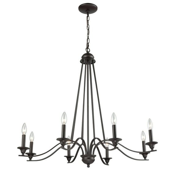 Elk Home 36-Inch Wide Farmington Chandelier, Oil Rubbed Bronze