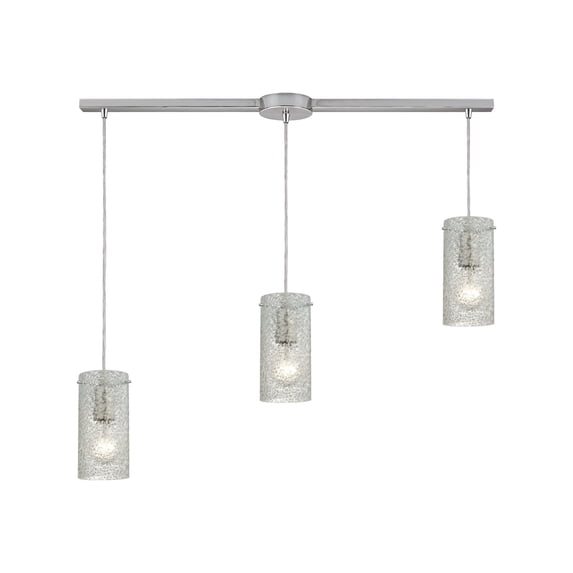 Elk Home 36-Inch Wide Ice Fragments Pendant, Transitional-Satin Nickel