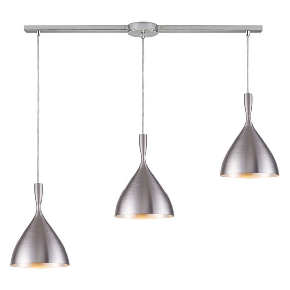 Elk Home 36-Inch Wide Spun Aluminum Pendant, Contemporary, Aluminum