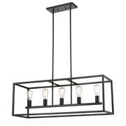 Elk Home Williamsport 5-Light Oil Rubbed Bronze Transitional Linear Chandelier