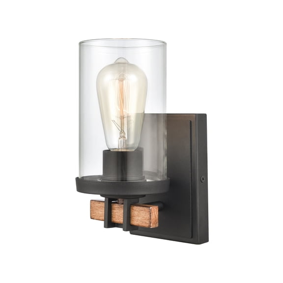 Elk Home 4.25-Inch Wide Holdfast Vanity Light, Transitional, Charcoal